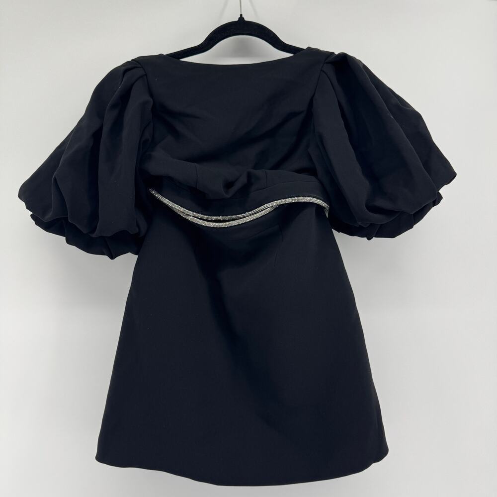 A.L.C. Hazel Mini Cut-Out Dress Size 0 NWT $595 Black Party Rhinestone Sexy - Picture 4 of 7